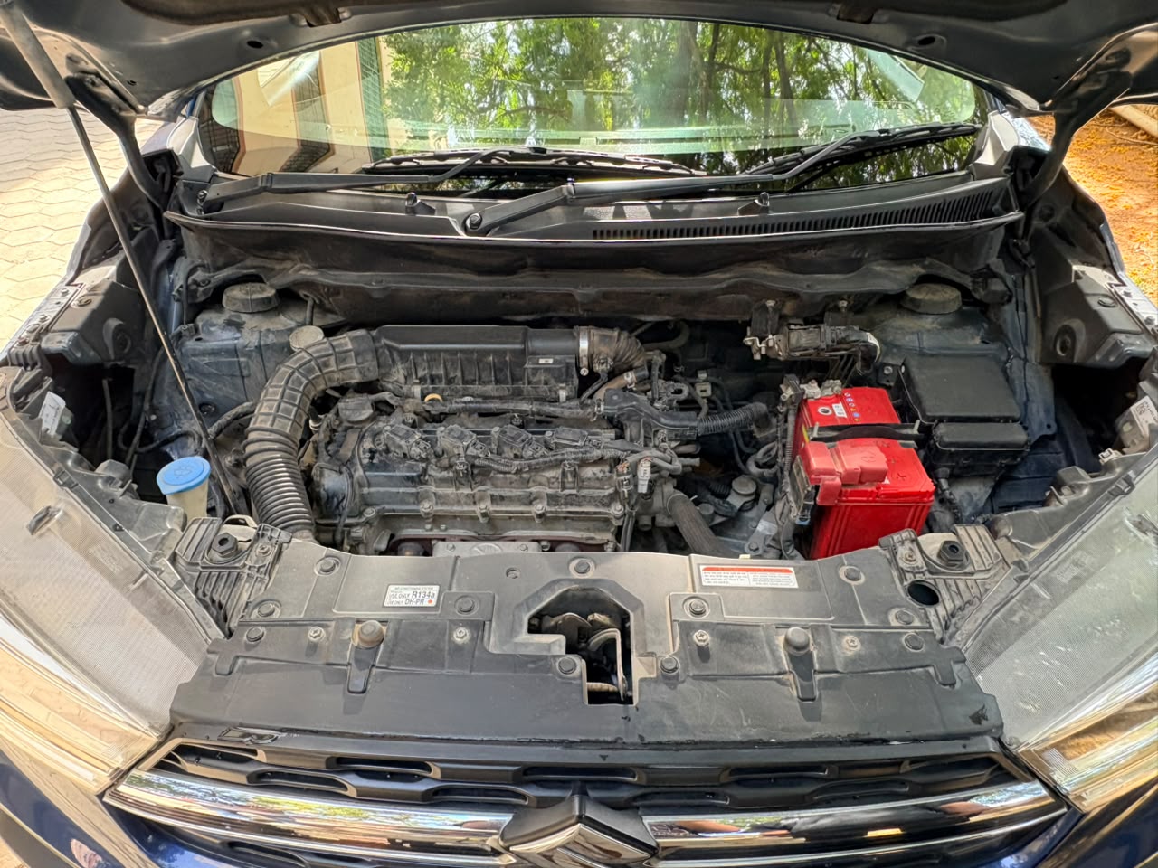 Engine before clean